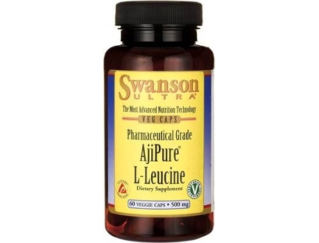 Suplemento Alimentar SWANSON Ultra Ajipure L-Leucina (60 cápsulas vegetais de 500mg)