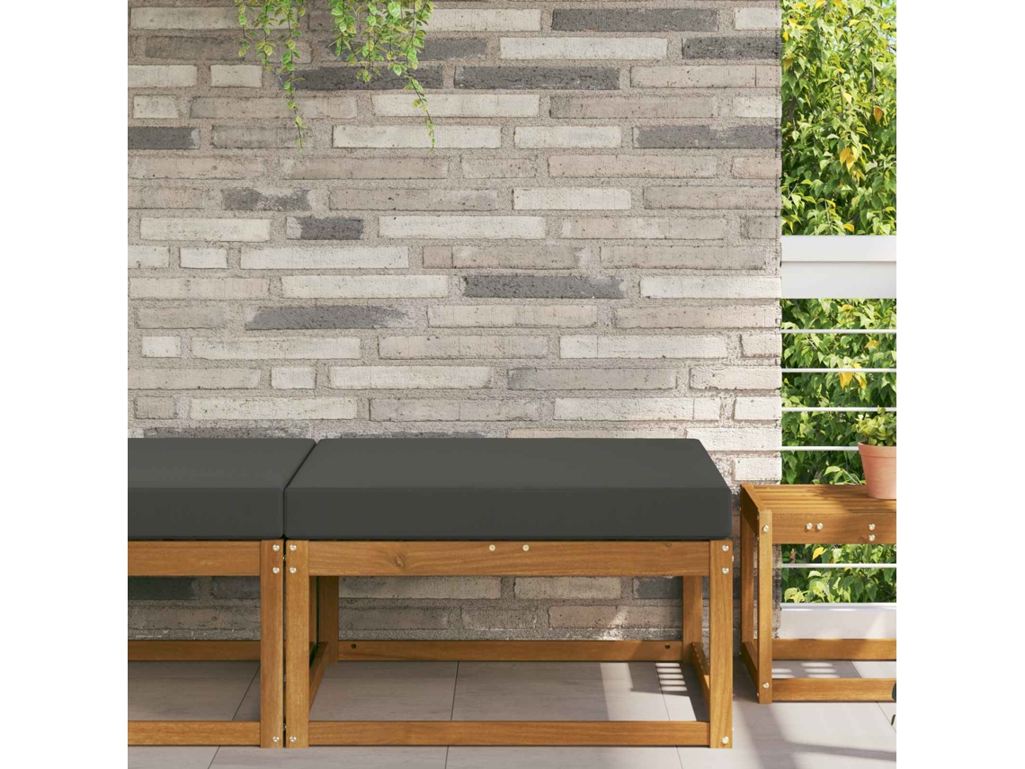 Vidaxl Almofada Para Sofá Externo Poliéster Antracite 80 X 80 Cm