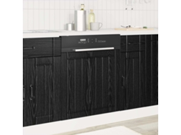 Vidaxl Painel De Lava-louça Lucca Carvalho Preto 60 X 1,5 X 57 Cm