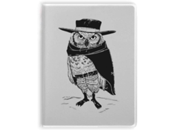 Carnet De Notas Com Sopa De Cobertura Em Forma De Hibou Et Oiseau