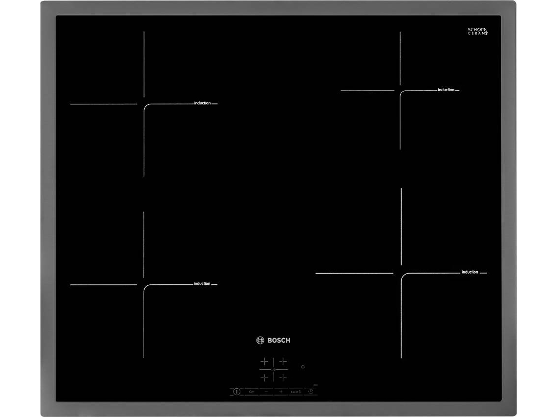 Placa de Indução BOSCH PUE645BB1E (Outlet Grade A - Elétrica - 58.3 cm - Inox)