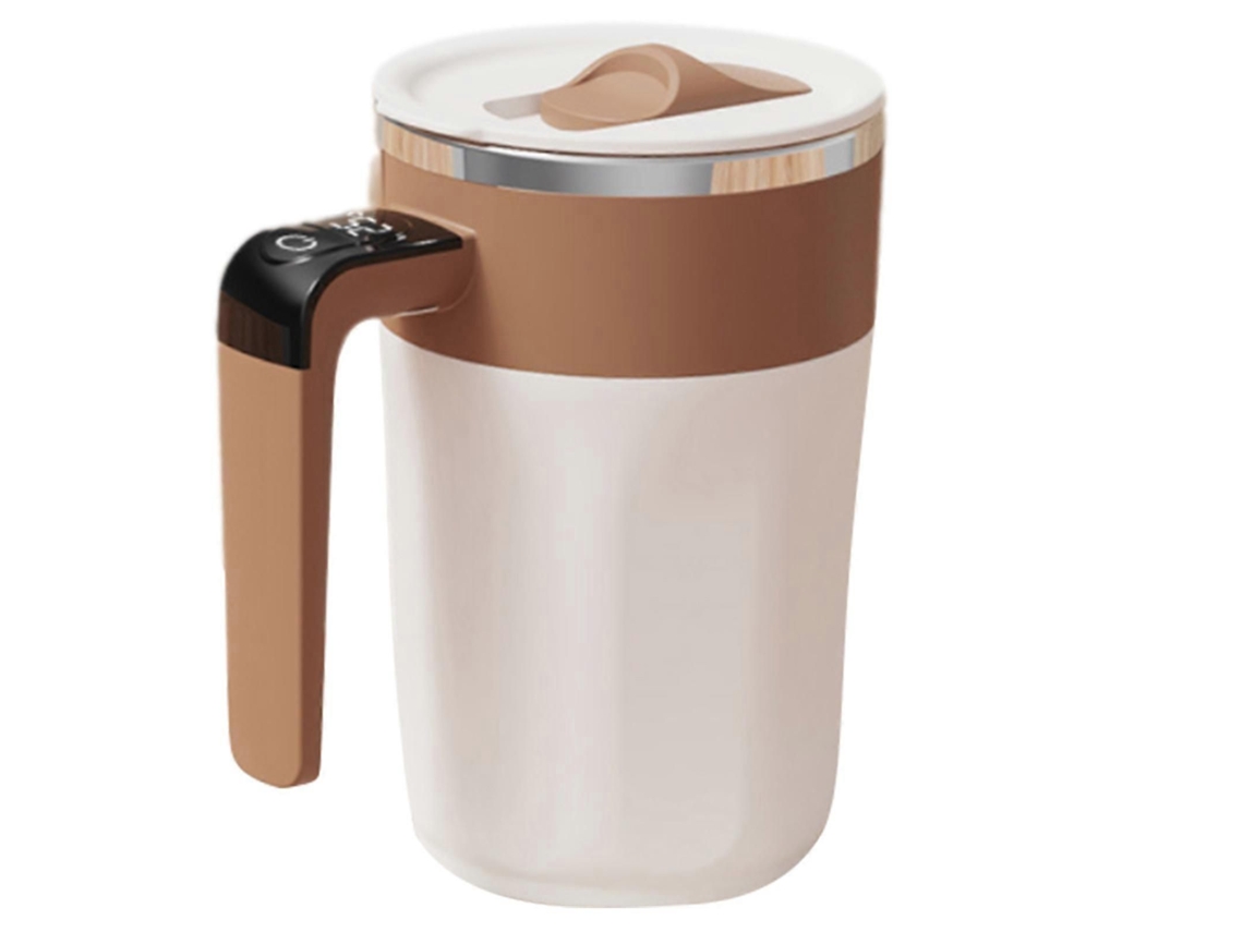 Copo Misturador Automático Recarregável com Ímã Giratório para Café e Visor Preciso de Temperatura, Multicolorido. TAISHENGDA