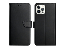 Capa Genuíno Textura Queda Para Iphone 15 Pro Preto