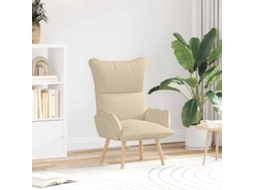 Vidaxl Poltrona Creme 69 X 74 X 93 Cm Tecido E Contraplacado
