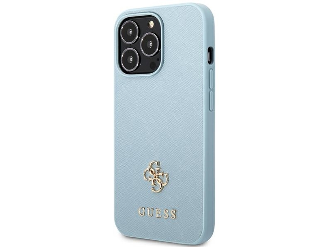 Capa Logótipo para iPhone 13 Pro GUESS Rígida Prateado