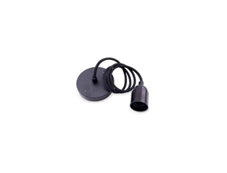 Suporte para Luminária Pendente 1M Cabo Plástico Preto GSC 0704712