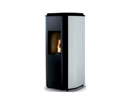Fogão a Pellets de Madeira 5,5 kW Branco/Preto Mael5Blanc SUPRA