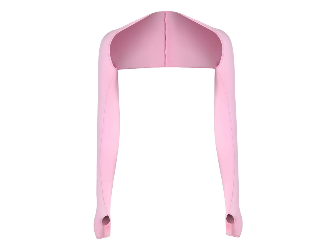 Poncho Manga De Proteção Solar Com Efeito Refreshante Para Mulheres Ciclismo Golfe Tamanho Único Rosa