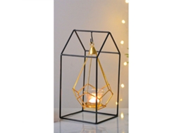 Porta velas de metal moderno decorativo lanterna romântica para sala hotel restaurante hut model S/MARCA