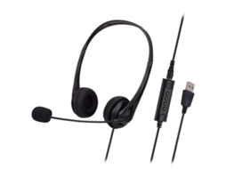 Aetheria fone de Ouvido com Fio Call Center Sy490mv Redução de Ruído com Microfone Usb+3.5mm