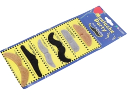 Bigodes Autoadesivos Divertidos, Bigodes Postiços, Acessórios Engraçados Para Fantasias, Pacote Com 6 Unidades Adesivos