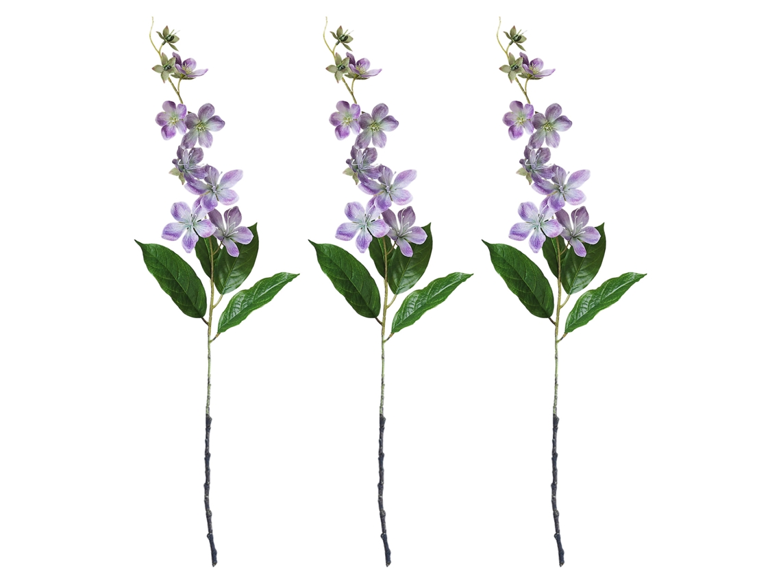 Laxiscreed Molde De Flores Artificiais Com Jasmim Dourado E Ramos De Rosa, Pack De 3