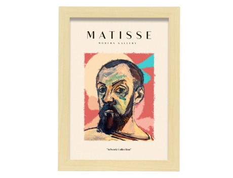 Póster NACNIC Coleção Poster Matisse Fauvism 59. Ilustrações em Exposição de Estilo de Colora para Decoração Interior. Tamanho A3, Com Quadro Preto.