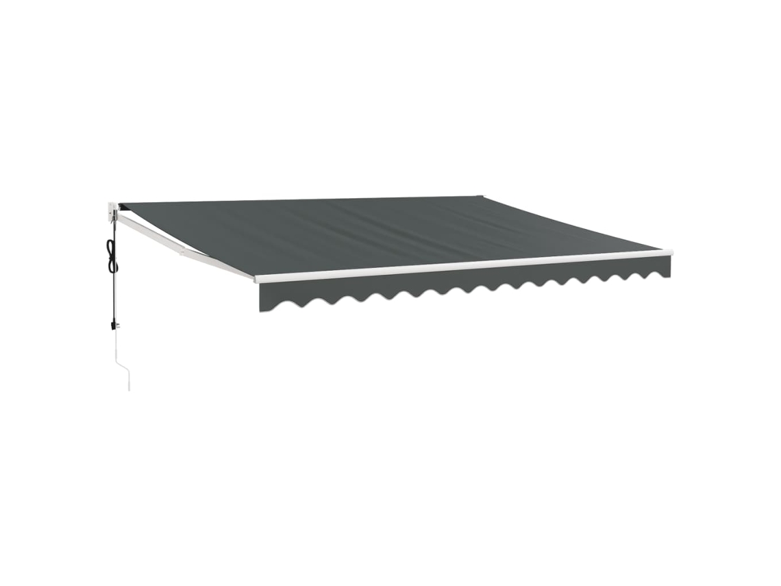Automatic Retractable Awning, Automatic Retractable Awnings Vidaxl Antracite Tecido (4 X 3 M)