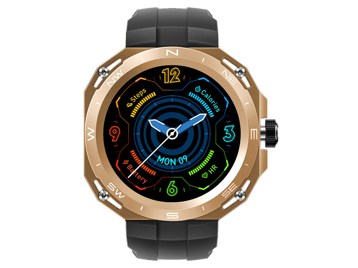 Smartwatch, Tela HD 1.35, Vários Modos Esportivos, Dourado Bestvite