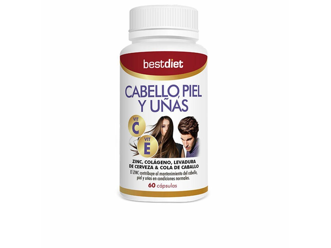 Cápsulas BEST DIET Cabello Piel Y Uñas Vit C Vit e 60 Cápsulas