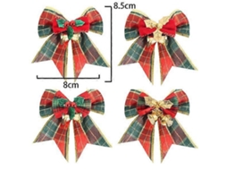 Laço De Natal Enfeites Para Árvore De Natal Laço Vermelho Com Sinos Abcd Olysi Shop