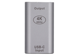 Adaptador Tipo C para Interface Multimídia HD 4K 60Hz com Carcaça de Alumínio - Conversor de Vídeo JD0761