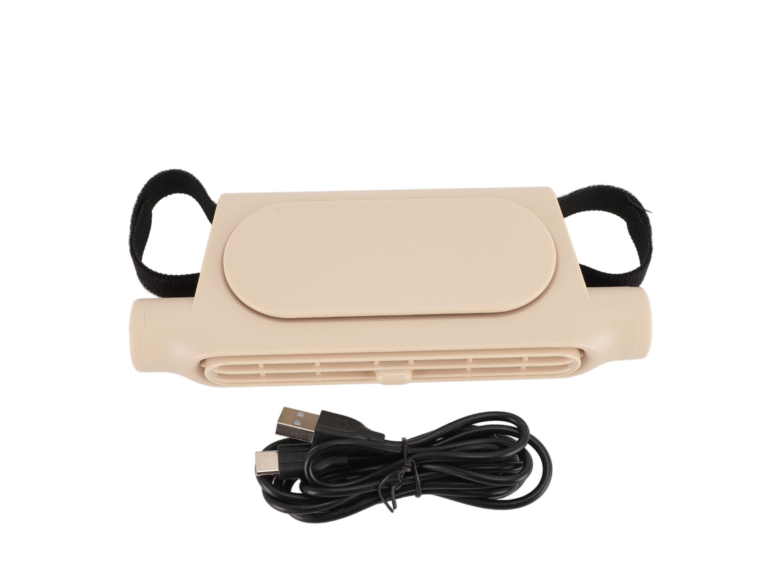 Aetheria ventilador de Assento de Carro Usb Potente Silencioso 3 Velocidades Portátil Bege