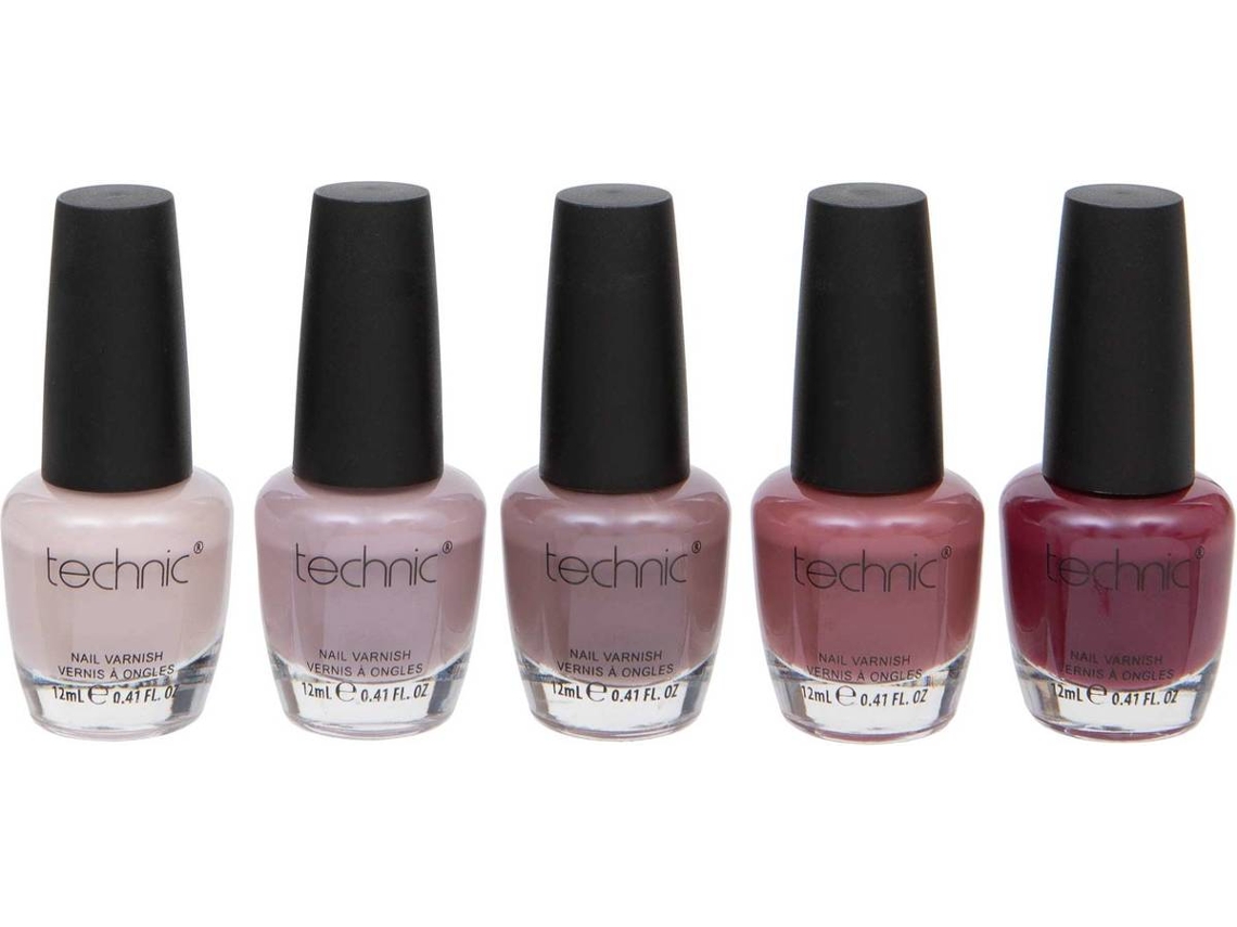 Conjunto de Vernizes TECHNIC Matte Nail Varnish (5 peças)