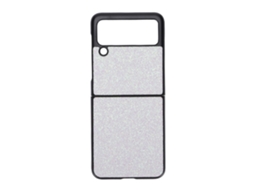 Aetheria capa Protetora de Cristal Rosa Branco para Samsung Galaxy Z Flip 3 Capa de Telefone Móvel