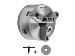 Mandril De Torno Vevor Com 3 Garras E 160 Mm, Intervalo De Fixação De 3 145 Mm