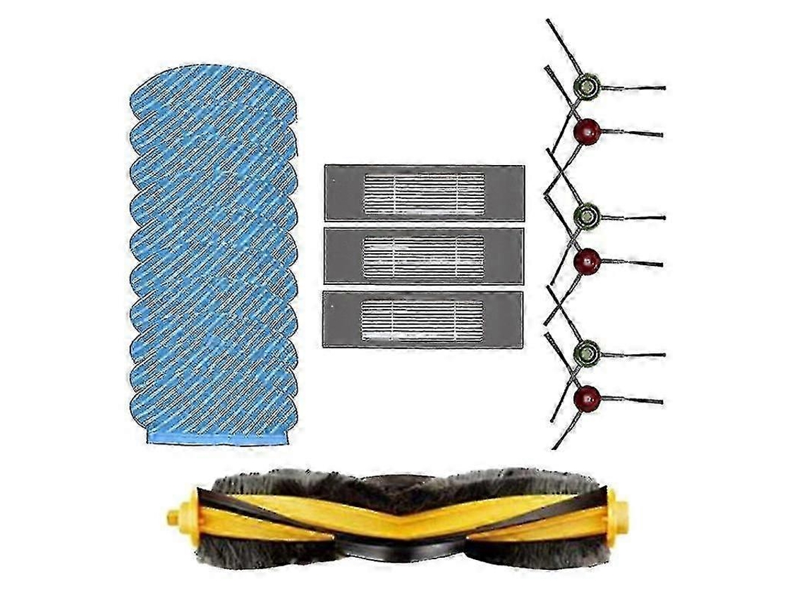 10pcs Mop Cloth Pads Set For Ecovacs Deebot Ozmo 920 950 Vacuum Cleaner Parts With Hepa Filter Main Roller Side Brush