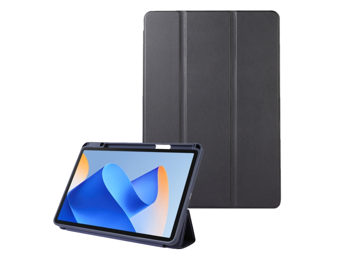 Capa De Couro Três Dobras Multicolor Halinuia Para Tablet Huawei Matepad 11 2023