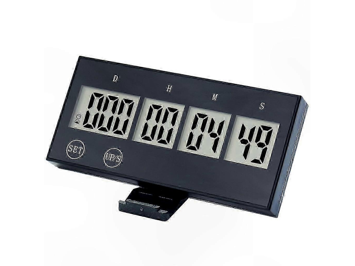 Large Lcd Countdown Timer For Time Management, 999 Days Display, Perfect Gift For Kidsblack