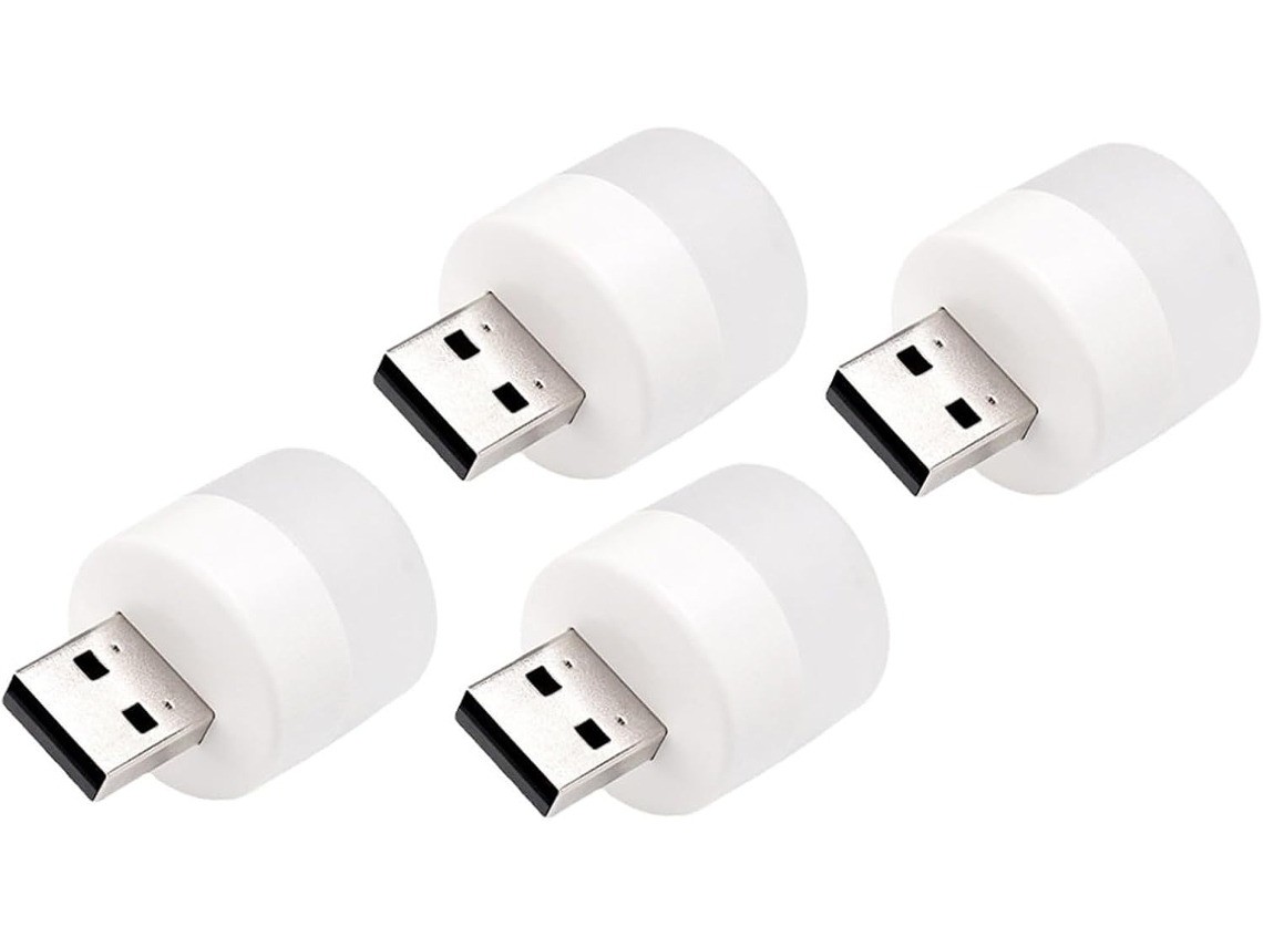Conjunto De 4 Luminárias Cabeceira Usb Compactas E Portáteis, Mini