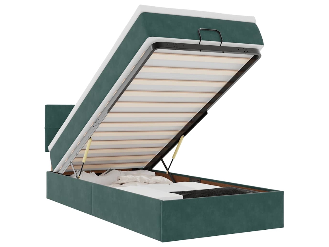Ottoman Bed, Ottoman Beds Vidaxl Verde Veludo (80 X 200 Cm)