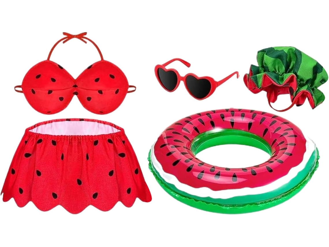 Roupa Havaiana para Estátuas de Jardim Roupa de Animal Havaiano com Chapéu e Óculos Decoração Elástica para CHABERLU
