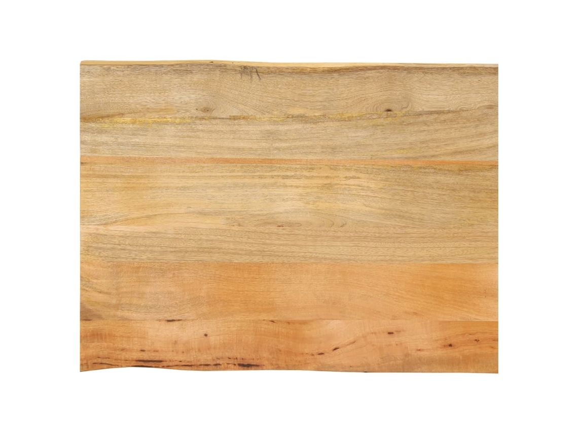 Vidaxl Tampo De Mesa C/ Borda Viva 70x60x2,5 Cm Mangueira Maciça
