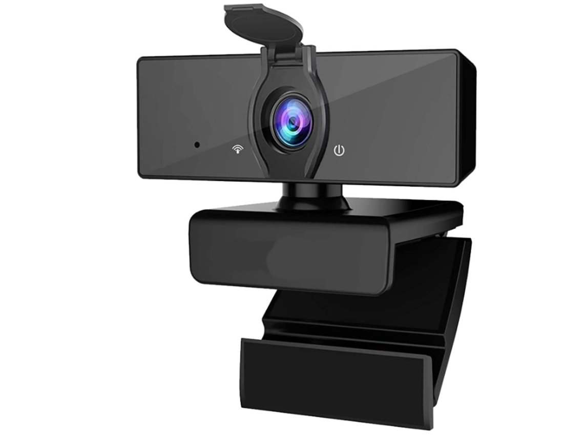 Webcam Para Empresas Com Microfones Duplos E Proteção De Privacidade, Plug And Play, Preta Yemaesre Brilvibera