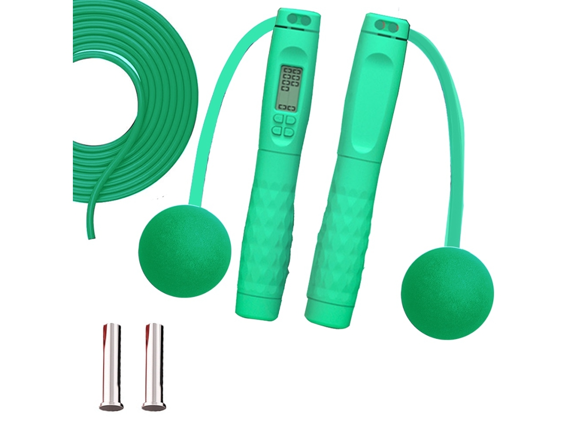Lurelia Corda De Saltar Sem Fio Com Contador, Led, Antiderrapante, Ergonómico, Para Treino