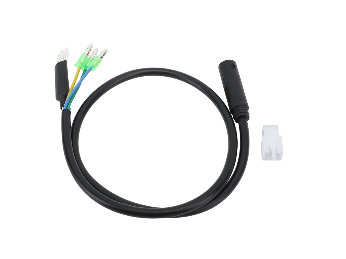 Cabo de extensão de motor para bicicleta elétrica, 9 pinos, impermeável, M6 fêmea, 66cm, para kit de conversão S/MARCA