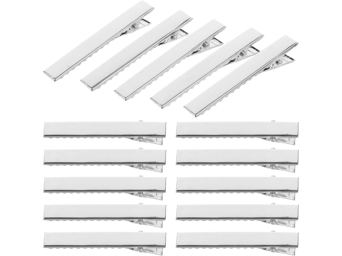 200 Presilhas De Cabelo Tipo Bico De Pato/jacaré, Retangulares, Leves, Para Penteados