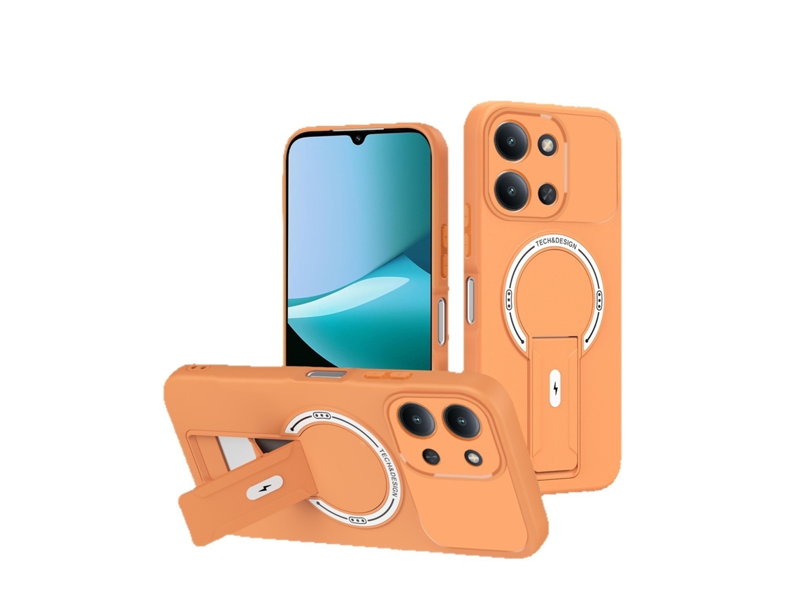 Lurelia Capa Magnética Para Realme P3 5g Internacio Com Suporte, Rosa