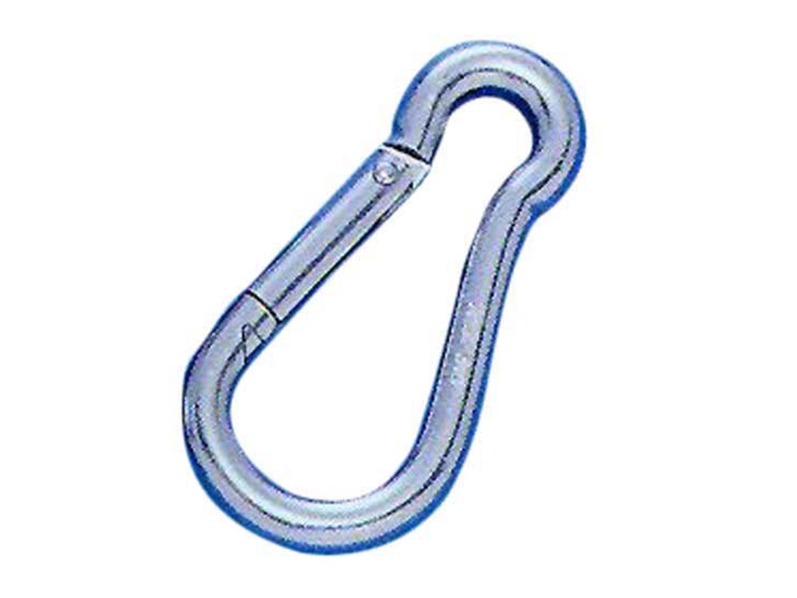 Mosquetão Inox 316 Prateado 7 Mmlalizas