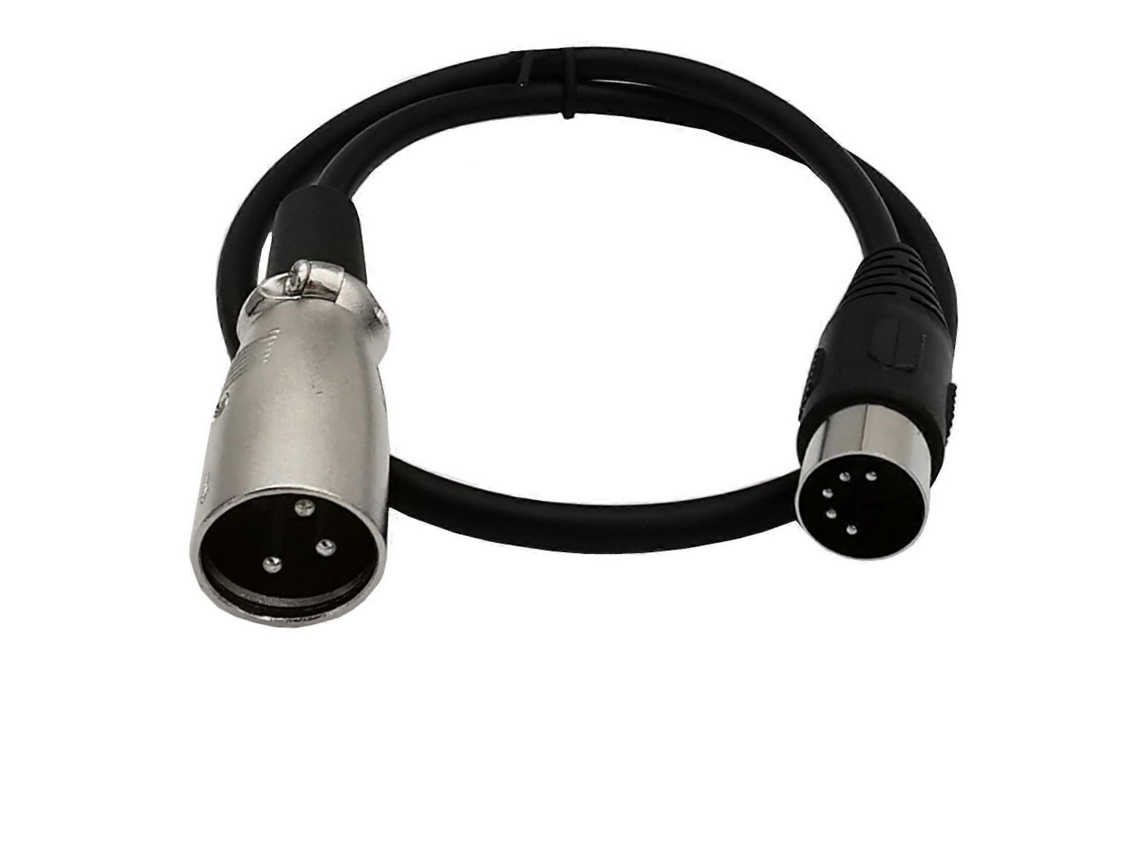 Lurelia Cabo Usb-c Xlr Macho/fêmea Midi Din 5 Pinos, Para Microfones, Mixer, Amplificador E Colunas Ativas