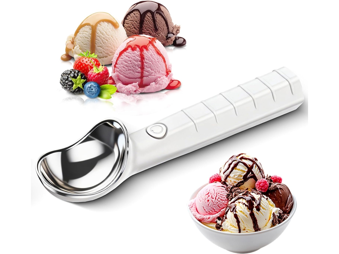 Colher Gelado Aquecida Elétrica – Colher Gelado – Display Led – 45/70°c – Aço Inoxidável – Branco