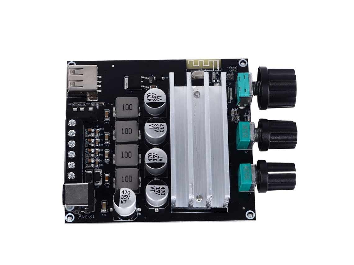 Laxiscreed Amplificador Dual-canal Com Bluetooth 5.3 Para Entretenimento Em Casa E Carro