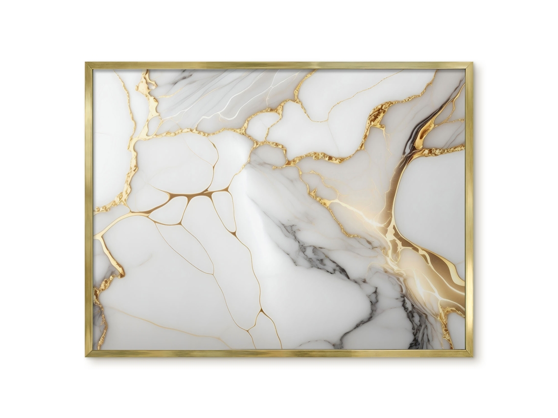 Magnetic Glass Board Marble Elegance For The Hall Espelharte (80x60 Cm)