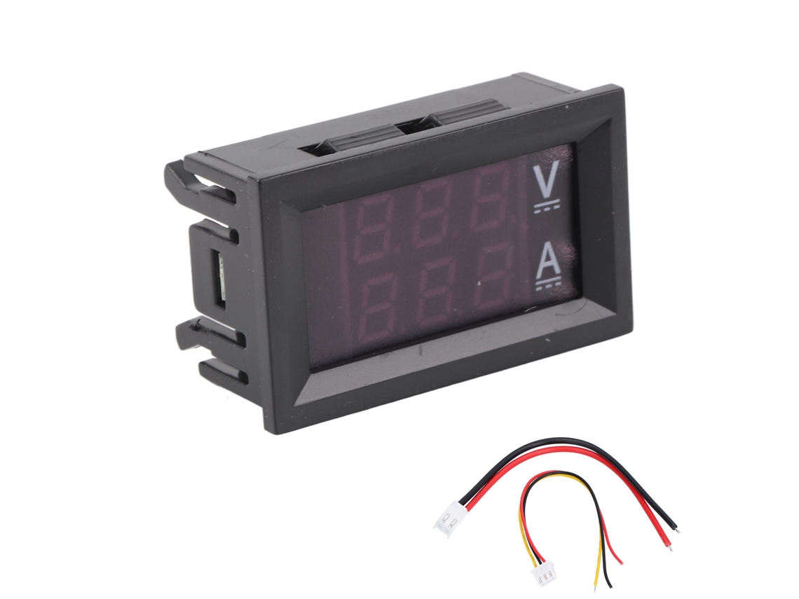 Voltímetro Amperímetro Digital Led Doble Dc 0v-100v 10a Medidor De Voltaje Corriente