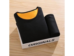 2026 conjunto de Roupas Intimas Térmicas para Mulheres Jaycosin de Ponto Dourado com Alta Elasticidade, Poliéster Grosso, Inverno