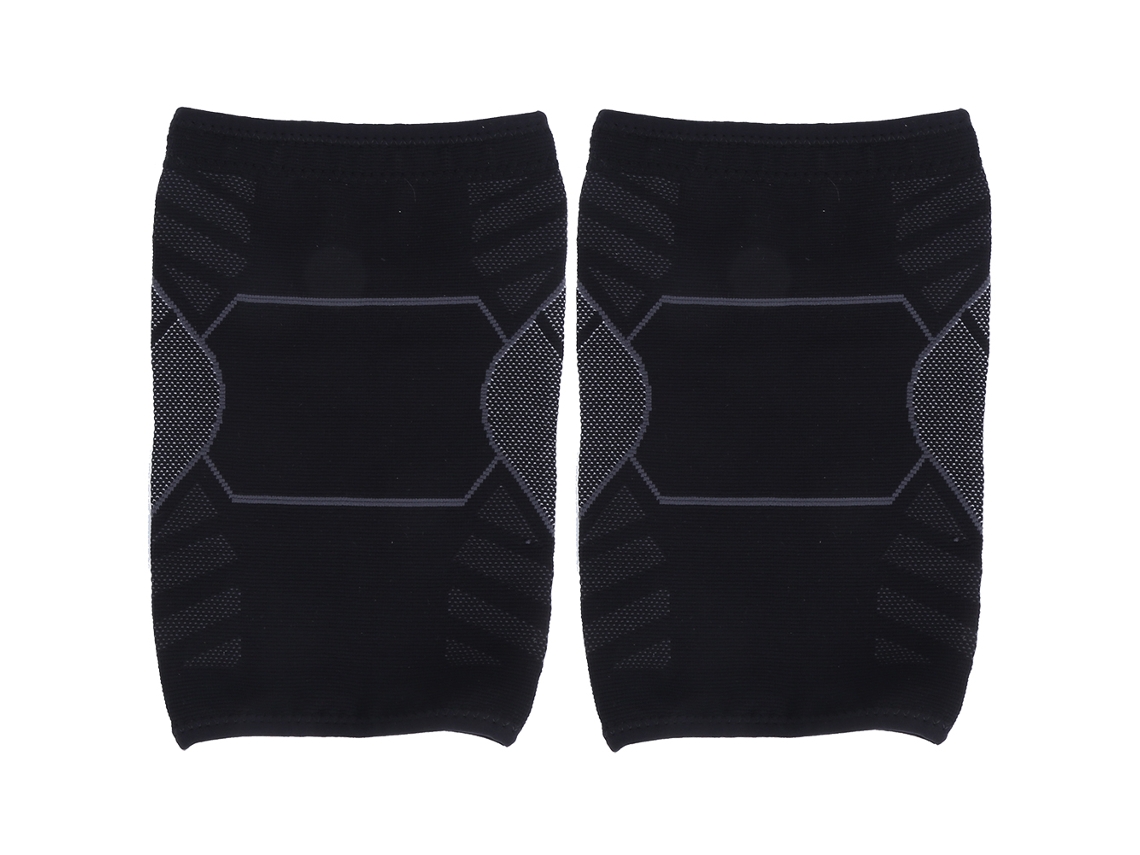 2 peças de joelheiras de nylon tecido elásticas protetoras para esportes ao ar livre para homem e mulher XL | S/MARCA