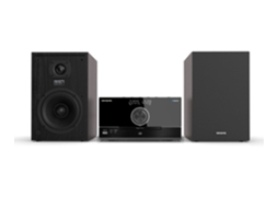 Micro sistema de 100 W com alto-falantes pretos AIWA Msbtu-600