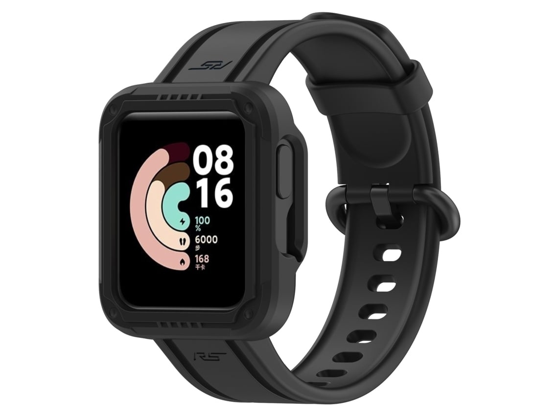 Pulseira De Relógio Lurelia De Smartwatch Para Xiaomi Redmi Watch 2 Lite De Cor Sólida Em Silicone (preta)