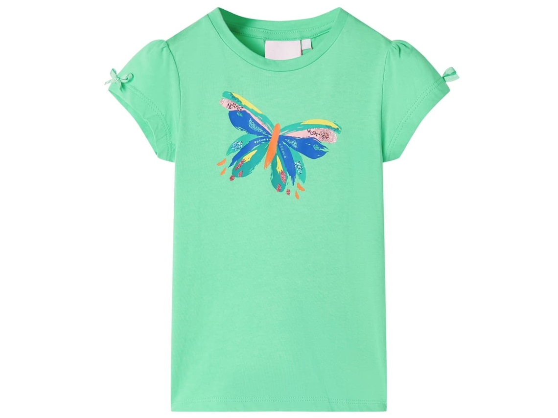 T-shirt Para Criança Verde-claro 116