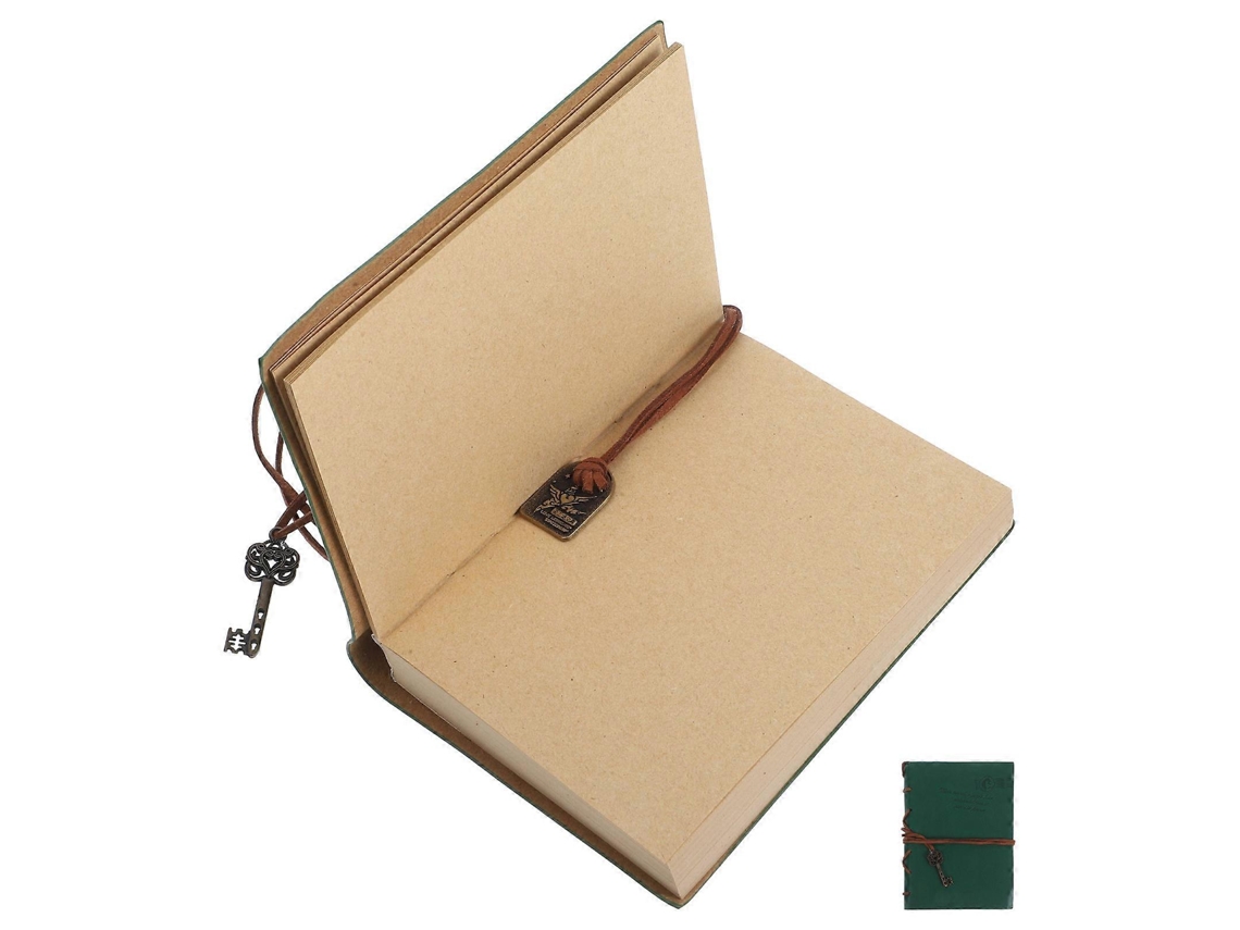 Caderno de Viagem Vintage em Couro, Agenda Recarregável com Porta, Canetas, Bolso e Alça, Presente Multifuncional para Homens e Mulheres BRILVIBERA